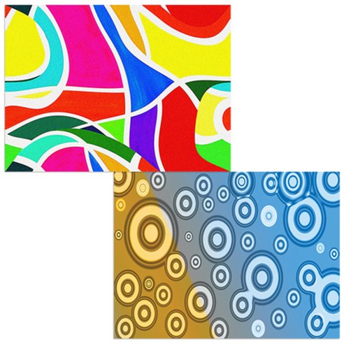 벨라 실리콘 식탁매트 동그라미 1 세트, 동그라미 1, 얼룩, 385 x 285 mm
