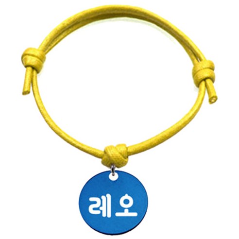 펫츠룩 굿모닝 옐로 반려동물 목걸이 M + 알미늄원형 팬던트 M, 블루(레오), 1개