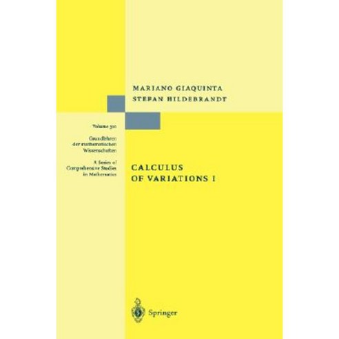 Calculus of Variations I Hardcover, Springer