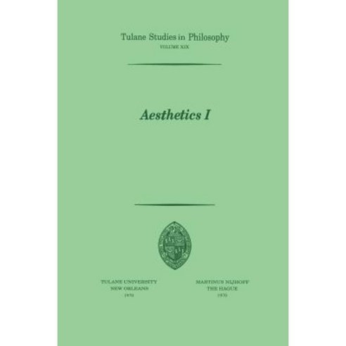 Aesthetics I Paperback, Springer