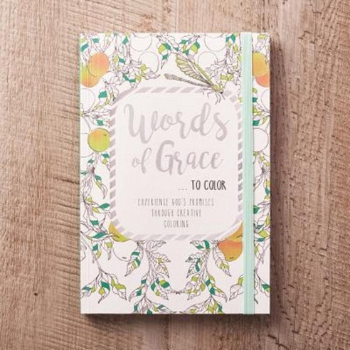 Color Bk Words of Grace Paperback, Christian Art Gifts