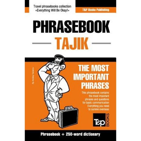 English-Tajik Phrasebook and 250-Word Mini Dictionary Paperback, T&p Books