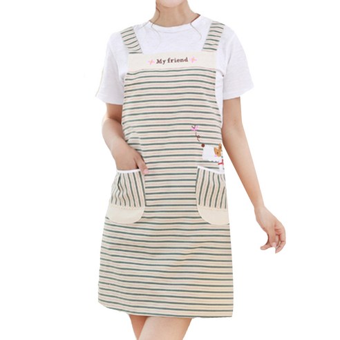 이코디 마이프랜드 AP앞치마, 그린, 1개