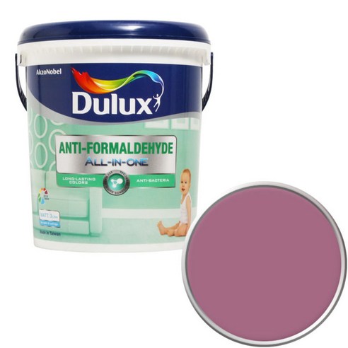 듀럭스 안티 포름알데히드 올인원 페인트 3L, Raspberry Parfait