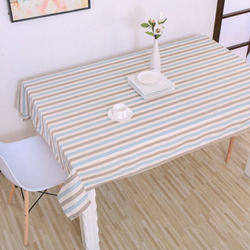 이코디 소프트 칼라 체크 테이블 보, 슬림칼라라인, 120 x 180 cm