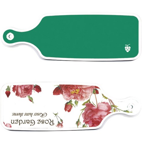 로엠디자인 서빙 도마 보드 2p Rose Garden 세트, Rose Garden, 그린, 1세트