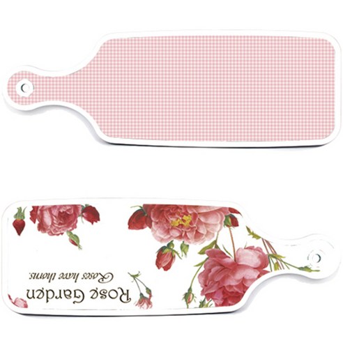 로엠디자인 서빙 도마 보드 2p Rose Garden 세트, Rose Garden, 훈색 체크, 1세트