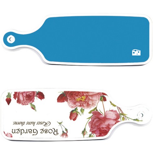 로엠디자인 서빙 도마 보드 2p Rose Garden 세트, Rose Garden, 스카이 블루, 1세트