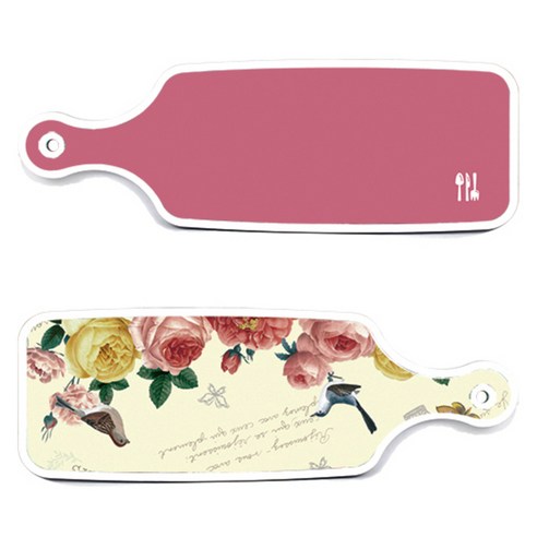 로엠디자인 서빙 도마보드 2p ParisRose 세트, ParisRose, 핑크, 1세트
