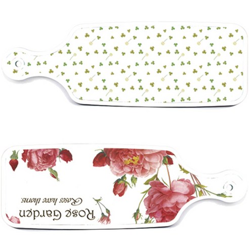 로엠디자인 서빙 도마 보드 2p Rose Garden 세트, Rose Garden, 세잎 클로버, 1세트
