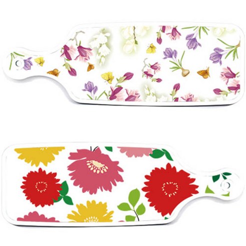 로엠디자인 서빙 양면도마 국화 핑크 화이트, 국화 핑크 화이트, 로맨틱 청자색 floral, 1개