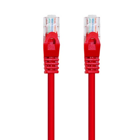 AVIVE 고급형 UTP 3m CAT6 랜선 케이블, RED, 2개