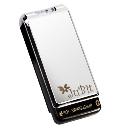 쥬비트 미니쉘 스윙 USB메모리 실버, 64GB