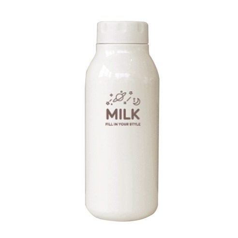 티스카페 스텐 밀크보틀, 아이보리, 380ml
