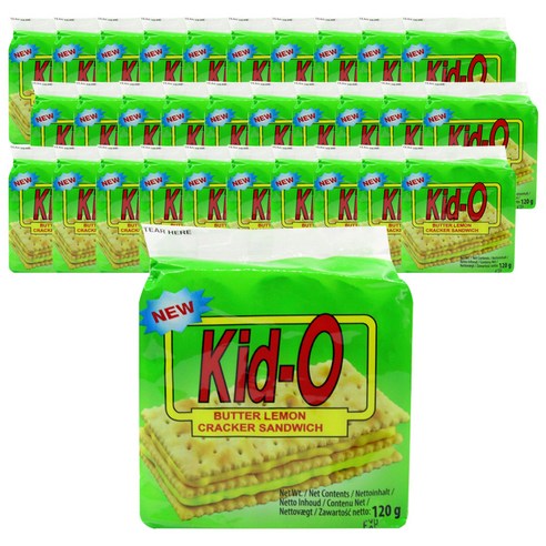 키도 버터향 레몬향 크래커 샌드위치, 48개, 120g