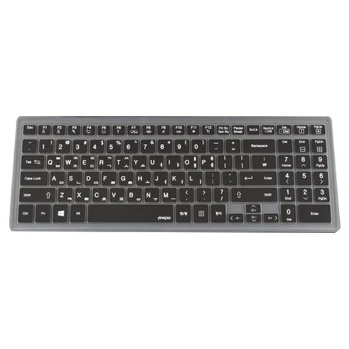 파인피아 LG P530 P535용 노트북 문자인쇄키스킨 LG01, 블랙, 1개