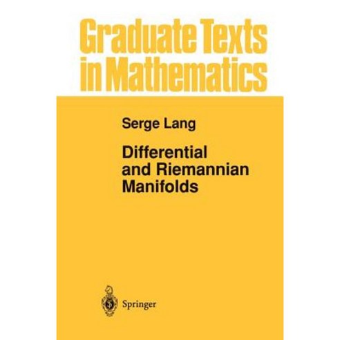 Differential and Riemannian Manifolds Paperback, Springer