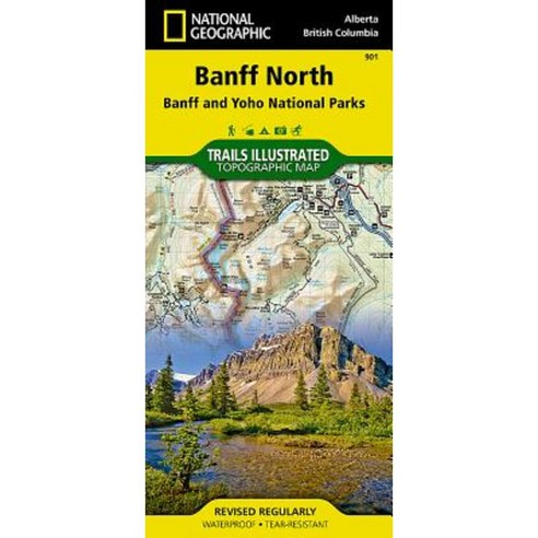 Banff North [Banff and Yoho National Parks] Folded, National Geographic Maps