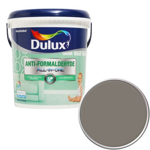 듀럭스 안티 포름알데히드 올 인 원 페인트 3L, Grey Suede, 1개