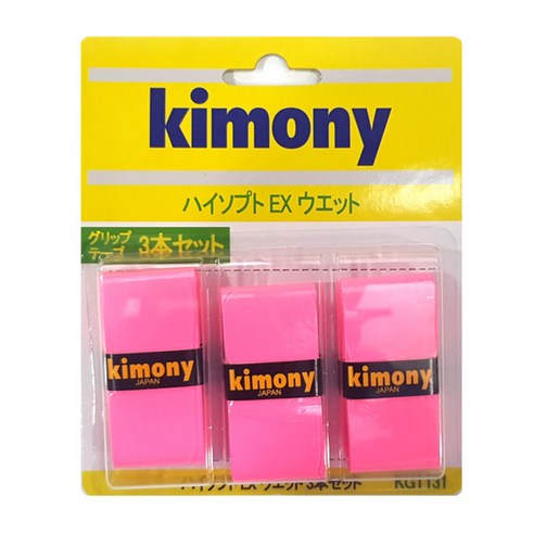 키모니 하이 소프트 EX 배드민턴 오버그립 KGT 131 3p, 핑크, 3개