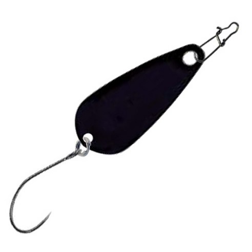 다미끼 피카 스푼 루어 B TYPE, 009 BLACK, 3.5g
