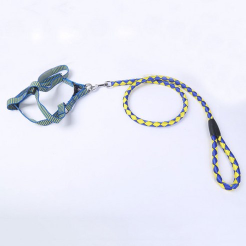 핑크망고 체크 컬러 반려동물 몸줄 1cm, D, 1개