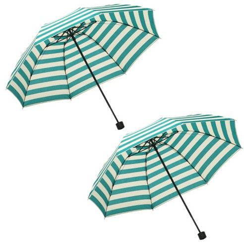 마켓감성 스트라이프 접이식 양우산