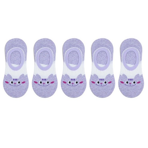주크 다람쥐 덧신 양말 5족