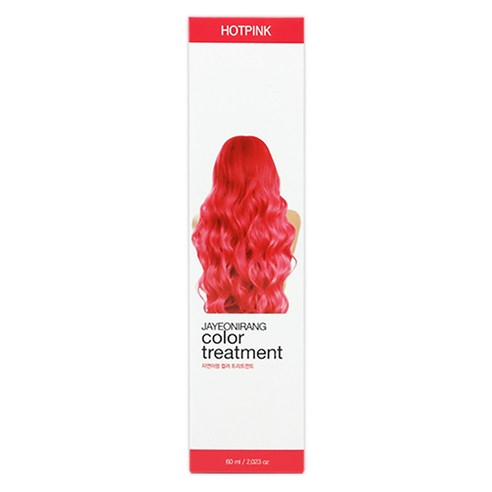 해든화장품 자연이랑 컬러 트리트먼트 60ml, 08 핫핑크, 1개