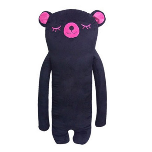 홍대선희샵 수면 곰돌이 바디필로우 011, 블랙