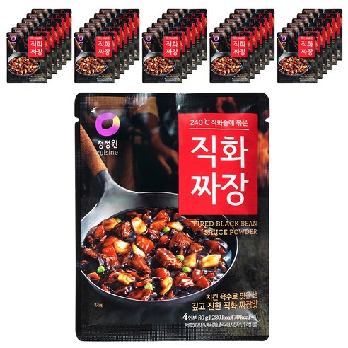 청정원 직화짜장 분말, 80g, 40개