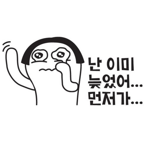 본투로드 개성넘치는 초보운전스티커, 48_난 이미 늦었어 먼저가.. - 하늘색, 1개