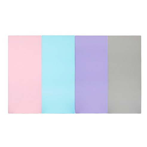 퍼니존 퍼니테라피 베이비 핑크 시리즈 유아 폴더 매트, 베이비 핑크 + 스카이 블루 + 바이올렛 + 그레이