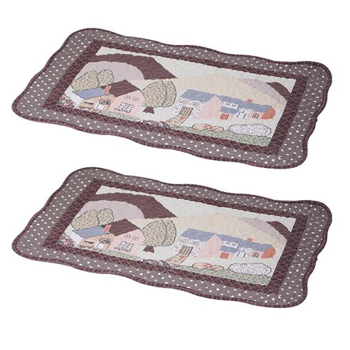 바이데코 순면 워싱 발매트 2p, 산동네