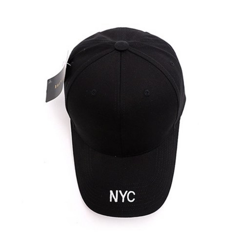 NYC 프론트 팀라이프 볼캡 남녀공용야구모자/군모 블랙 FREE
