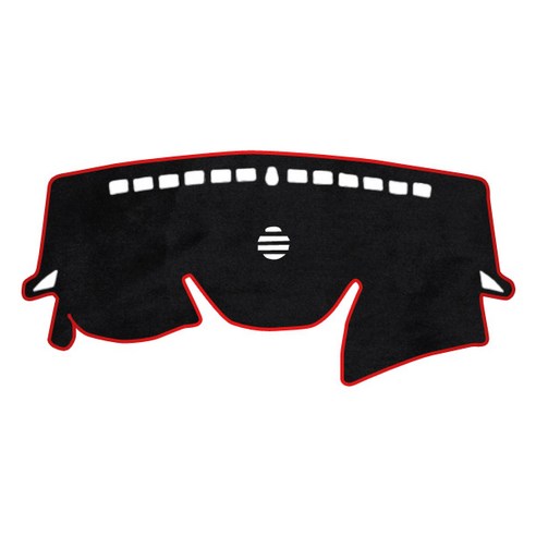 카템 펠트 라텍스 논슬립 대쉬보드커버 현대, i40왜건, 살룬(센터 유), 블랙 + 레드 테두리