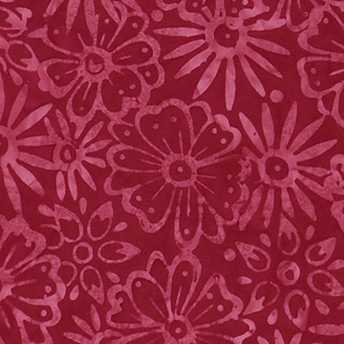 모다 본파이어 BATIKS COLLECTION 선셋 패브릭원단, 레드