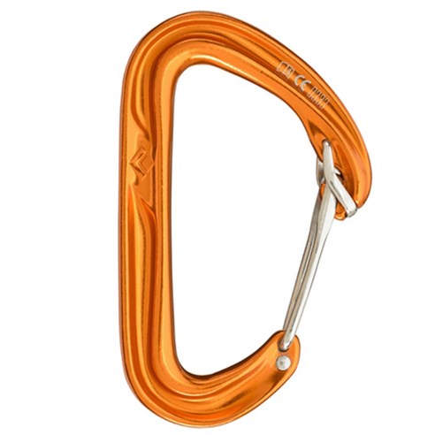 블랙다이아몬드 후드와이어 카라비너, BD Orange, 1개