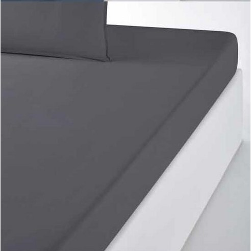 라흐두뜨 워싱면 심플 컬러 매트리스커버 F696795, carbon