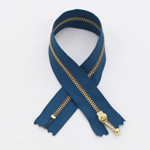 YKK 머스트 골드 지퍼 30cm, 딥블루, 10개