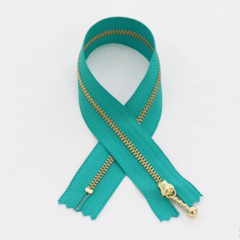 YKK 머스트 골드 지퍼 30cm, 민트블루, 10개입