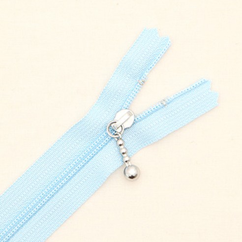 YKK 슬림 코일 지퍼 파스텔 30cm, 스카이, 10개입