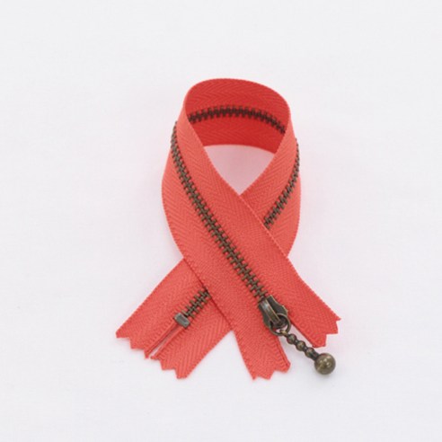 YKK 머스트 앤틱 지퍼 20cm, 스칼렛, 10개