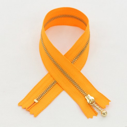 YKK 머스트 골드 지퍼 30cm, 딥옐로우, 3개입