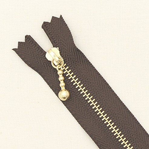 YKK 골드 지퍼 40cm, 마룬, 10개입
