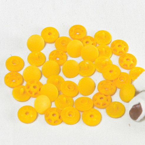 해피베어스 멀티 일제 T단추 세트 11.5 mm T3, 진옐로우, 2개