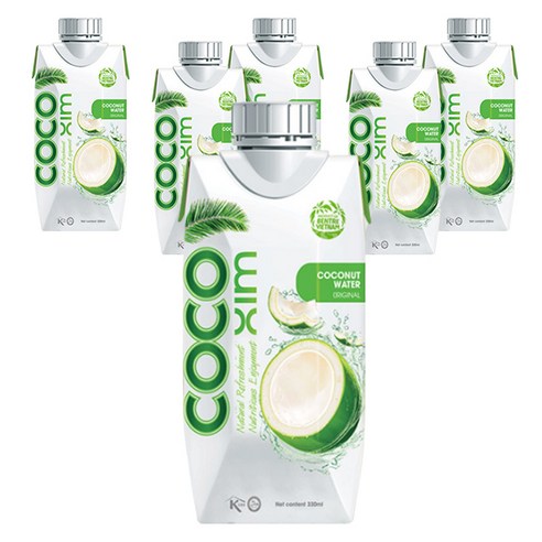 코코씸 코코넛 워터 오리지널, 330ml, 6개