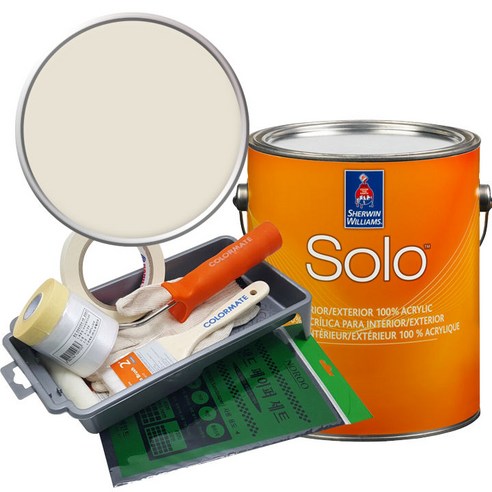 셔윈윌리암스 솔로 저광 1L 페인트 세트, SW6154 Nacre