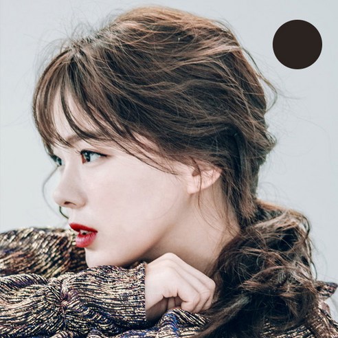 핑크에이지 수시뱅 슬림 미니 시스루뱅 테일 모스트사 앞머리 가발, BC4 다크브라운, 1개