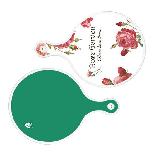 로엠디자인 서빙 도마 보드 2p RoseGarden원형 세트, RoseGarden원형, 그린원형, 1세트